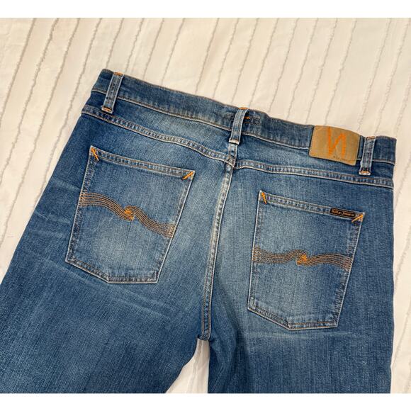 Nudie Jeans Lean Dean Straight Classic Fit Lost Legend 36x28 Altered Inseam - Picture 14 of 16